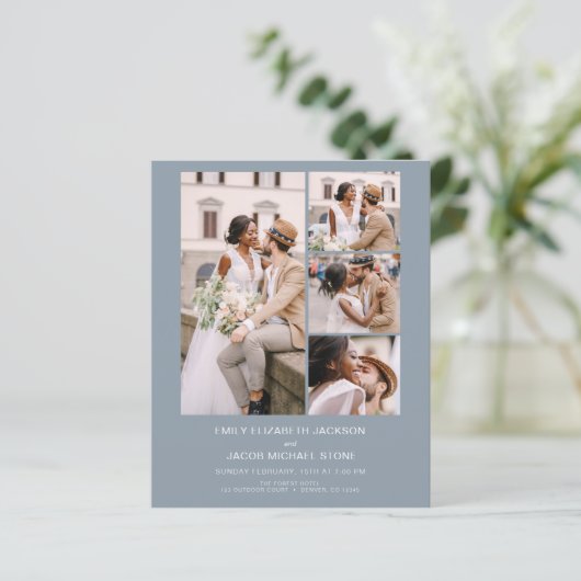 Alles in einem Minimalistischen Foto dusty Blue We (Stehend Vorderseite)