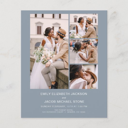 Alles in einem Minimalistischen Foto dusty Blue We (Vorderseite)