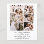 Alles in einem Minimalistischen Foto White Wedding (Vorderseite)