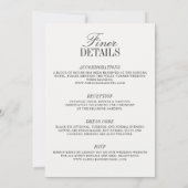 Alles in Einem Monogramm Moderne Hochzeit  Einladung (Rückseite)