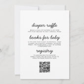 Alles in einem QR-Code Kleine Wildblume Kinderdusc Einladung (Rückseite)