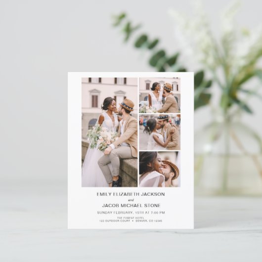 Alles in einem QR-Code Minimalistisches Foto White (Stehend Vorderseite)