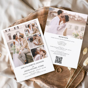 Alles in einem QR-Code Minimalistisches Foto White
