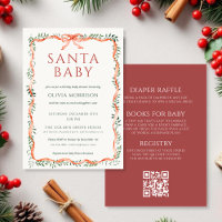 Alles in Einem Santa Baby Bow Winter Babyshower