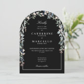 Alles in einem Schwarz-Weiß-Arsch Einladung (Stehend Vorderseite)