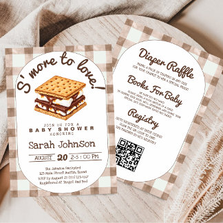 Alles in Einem: S'more To Love Baby Shower Einladung