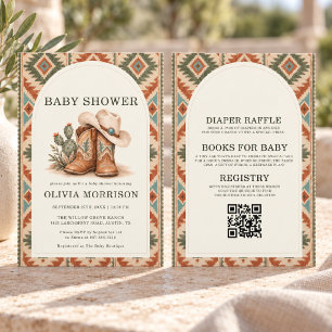 Alles in Einem Südwesten-Baby-Shower Einladung