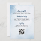 Alles in einer Aquarelldusche unter dem Meer Einladung (Rückseite)