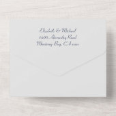 Alles in einer Einladung, Papier: Matte, Umschläge All In One Einladung (Rückseite)