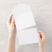 Alles in einer Einladung, Papier: Matte, Umschläge All In One Einladung (Abreißen)