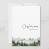 Alles in einer eleganten kalligraphischen Hochzeit Einladung (Rückseite)