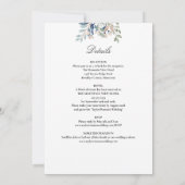 Alles in einer eleganten Wildblumen Einladung (Rückseite)
