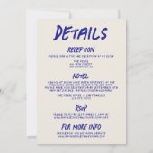 Alles in einer Grunge Hand gezeichnete Kuchen Retr Einladung (Rückseite)