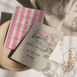 Alles in einer handgeschriebenen Molkkeneifer-Hoch Einladung