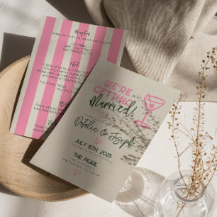 Alles in einer handgeschriebenen Molkkeneifer-Hoch Einladung