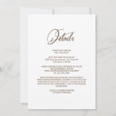 Alles in einer Herbstblütenhochzeit Einladung (Rückseite)