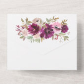 Alles in einer Hochzeit Einladungen Lila weiße Blü (Rückseite)