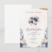 Alles in einer Hochzeitseinladung Einladung (Vorne/Hinten)