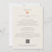 Alles in einer kleinen Wildblume Babydusche Einladung (Rückseite)