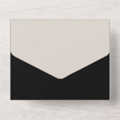 Alles in einer modernen Einladung zur Hochzeit (Rückseite)