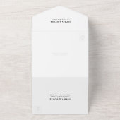 Alles in einer modernen Hochzeit mit Foto All In One Einladung (Außenbereich)