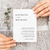 Alles in einer modernen Typografie Minimalistische Einladung