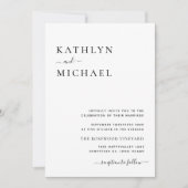 Alles in einer modernen Typografie Minimalistische Einladung (Vorderseite)