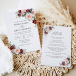 Alles in einer rustikalen Burgunder Blush Blumenho Einladung<br><div class="desc">Diese elegante Romantische Blooms-Kollektion besticht durch eine farbenfrohe Bordeaux- und Blütenblume mit grünen Blätter und einem eleganten Serf & einem zarten Sans-Schriftart in Schwarz. Matching-Elemente verfügbar.</div>