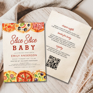 Alles in einer Slice Slice Slice Baby Pizza Baby D Einladung