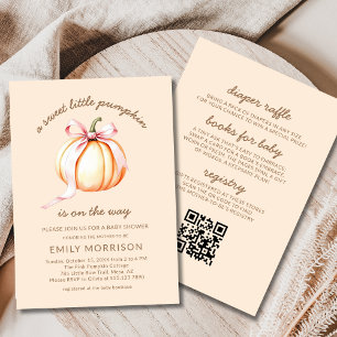 Alles in einer Sweet Little Pumpkin Fall Baby Dusc Einladung
