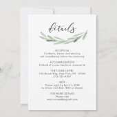 Alles in einer Wasserfarbenprägung Einladung (Rückseite)