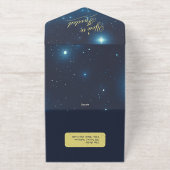 Alles in einer Weihnachtsstern-Party Einladung (Außenseite)