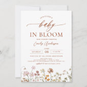 Alles in einer Wildblume Baby in Blütendusche Einladung (Vorderseite)