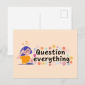 Alles in Frage Postkarte (Vorne/Hinten)