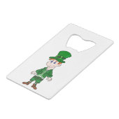 Alles in Grün für Glück Geldbeutel Flaschenöffner (Vorderseite Schrägansicht)