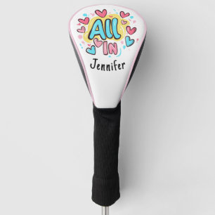 "Alles in" Personalisierter Graffiti-Stil Golf Headcover