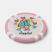 "Alles in" Personalisierter Graffiti-Stil Pokerchips (Einzeln)