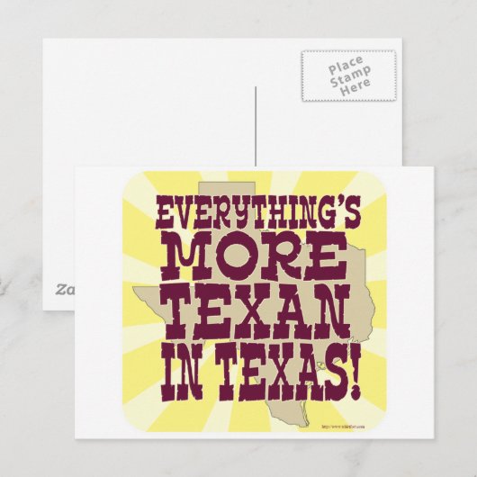 Alles in Texas! Postkarte (Vorne/Hinten)