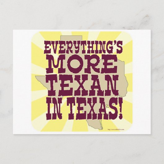 Alles in Texas! Postkarte (Vorderseite)