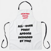 Alles individuell anpassbar - Über Print Schürze v (Vorderseite)