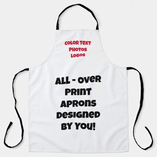 Alles individuell anpassbar - Über Print Schürze v (Vorderseite)