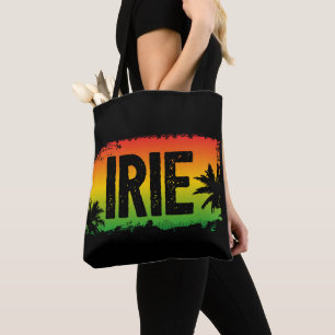 Alles IRIE Jamaican Rasta Flag Sunset Palms Tasche