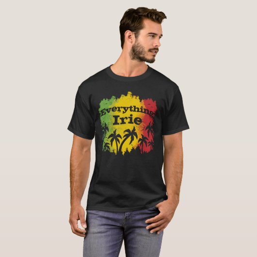Alles Irie T-Shirt mit Palmen (Vorne ganz)