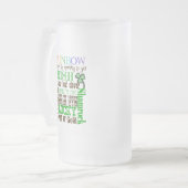 Alles Irisch Mattglas Bierglas (Vorderseite Links)