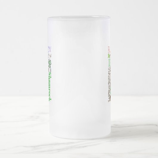 Alles Irisch Mattglas Bierglas (Mittel)