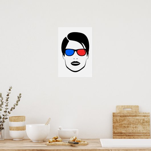 Alles ist 3D Poster (Küche)