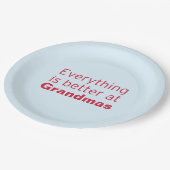 Alles ist an der Großmutter besser Pappteller (Schrägansicht)