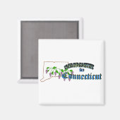 Alles ist besser in Connecticut Magnet (Vorderseite/Rückseite)