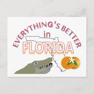 Alles ist besser in Florida Postkarte