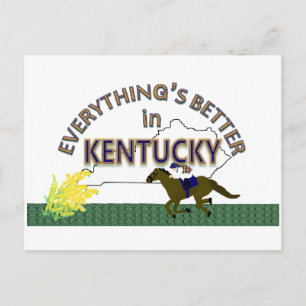 Alles ist besser in Kentucky Postcard Postkarte